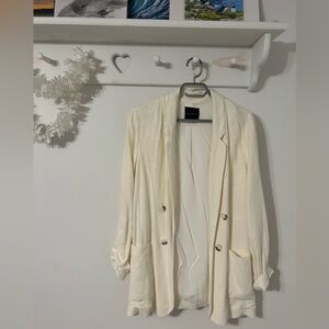 Dynamite White Blazer
